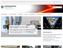 Tablet Screenshot of mannesmann-linepipe.com